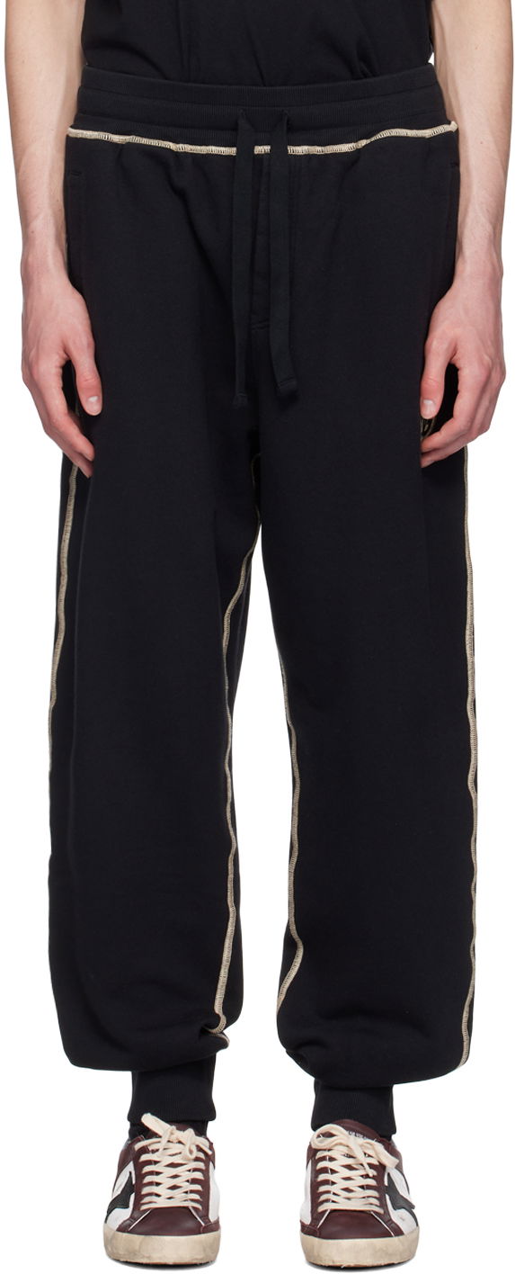 Спортни панталони Dolce & Gabbana DG Logo Sweatpants Черно | GV3CXTG7NQD, 0