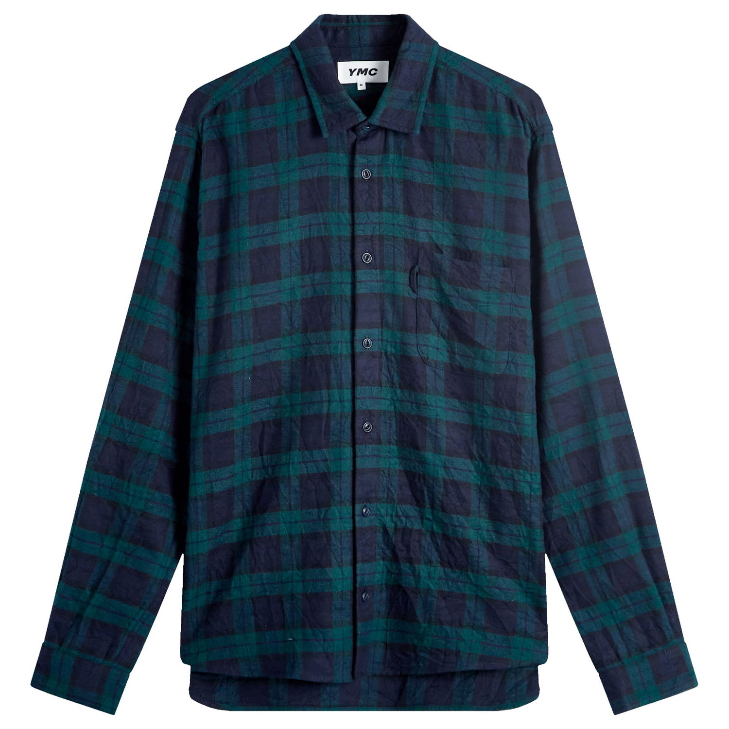 Риза YMC Curtis Check Shirt Зелено | P2XMI-40, 1