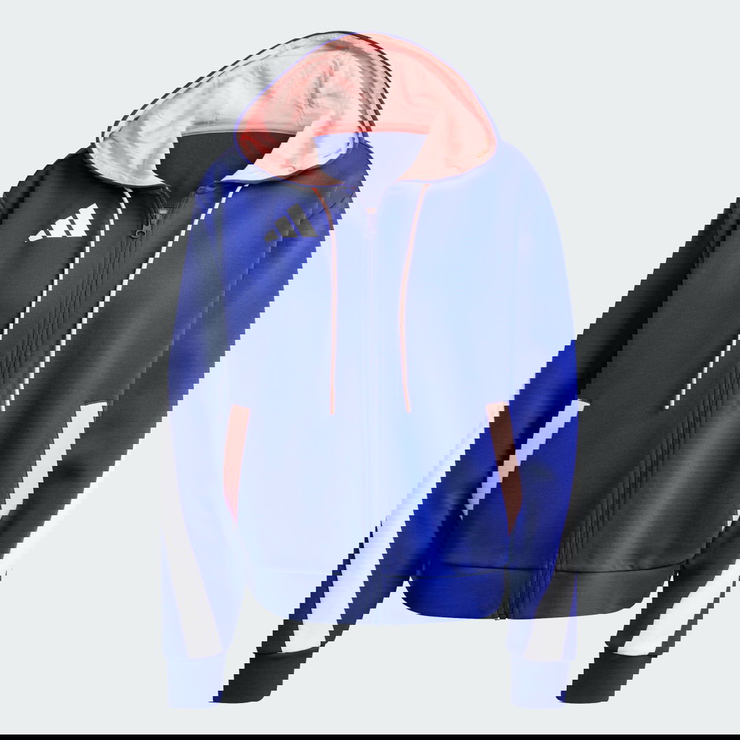 Суитчър adidas Performance Team France Full-Zip Синьо | IS5091, 1