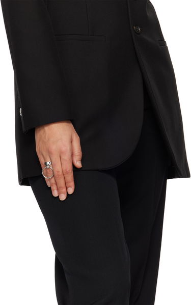 Пръстен Courrèges Polished Double Band Ring Металик | 324ABG025LA0001, 1
