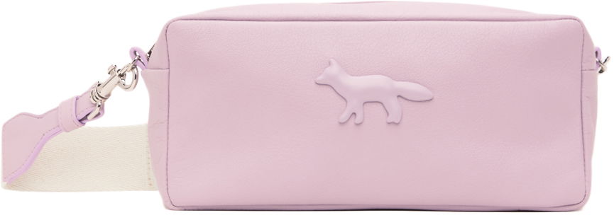 Чанта през рамо MAISON KITSUNÉ Crossbody Bag With Logo Applique Лилаво | MW05151LC0045, 0