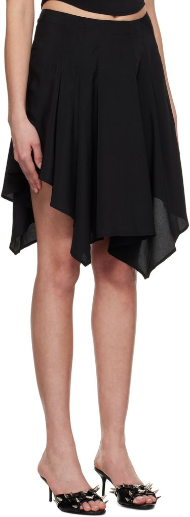 Пола Miaou Miaou Ty Asymmetrical Midi Skirt Черно | 4072GGTBLK, 1