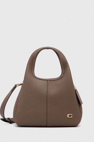Дамска чанта Coach Leather Handbag Кафяво | CM545, 0