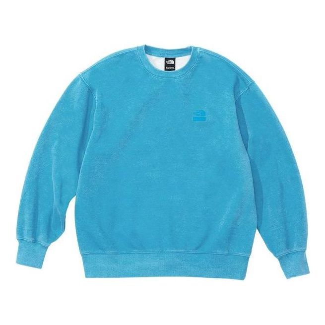 Пуловер Supreme Supreme x The North Face Pigment Printed Crewneck Синьо | SUP-SS21-741
