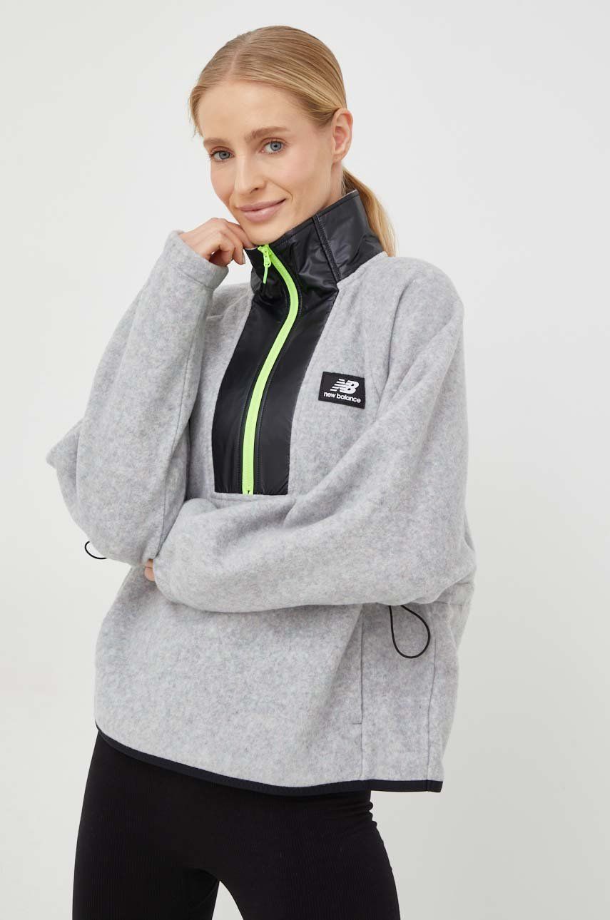 Суитчър New Balance AT Spinnex Fleece Layer Сиво | WT23522GML, 0