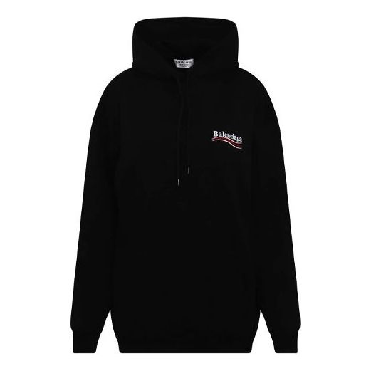Суитчър Balenciaga Balenciaga Political Campaign Medium Fit Hoodie Черно | 578135TKVI91070