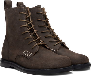 Кецове и обувки JW Anderson JW Anderson Loafer Lace-Up Boots Кафяво | BT0108-LA0319, 3