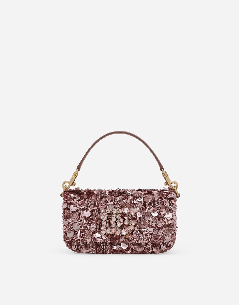 Чанта през рамо Dolce & Gabbana 3.5 Crossbody Bag With Sequins Бургунди | BB7603A9U838B404