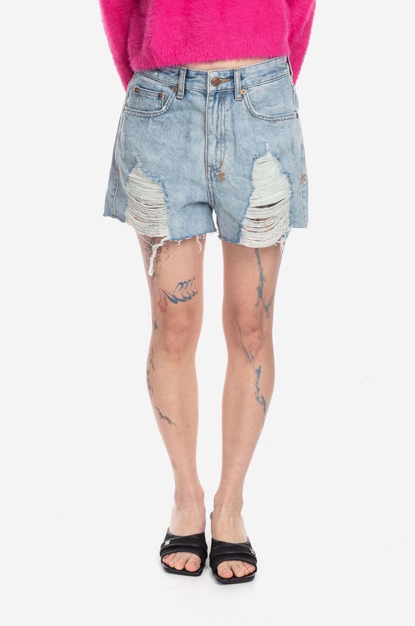 Къси панталони Ksubi High Waist Distressed Denim Shorts Синьо | 5000004525, 0