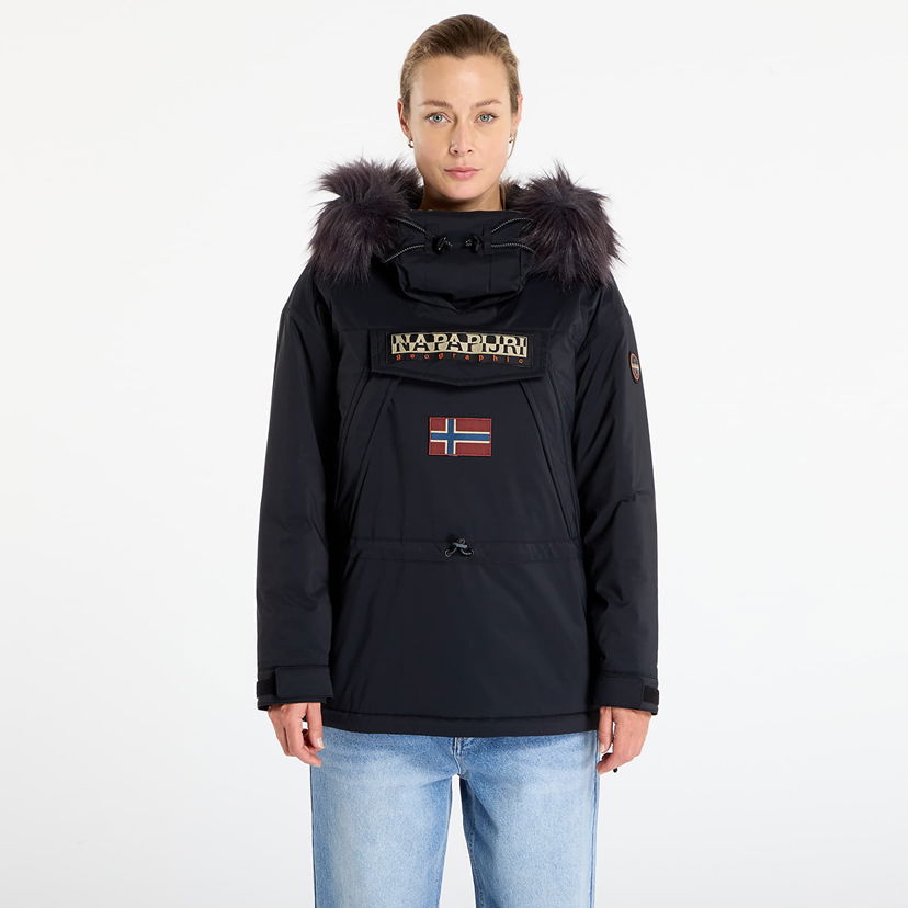 Парка Napapijri Faux Fur Hooded Winter Anorak Skidoo 2.0 XS Черно | NP0A4I5F0411