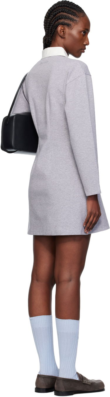 Pокля JW Anderson JW Anderson Long Sleeve Polo Midi Dress Сиво | JD0047-PG1845, 2