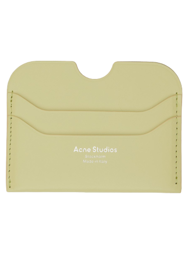 Портфейл Acne Studios Leather Card Holder Зелено | CG0193-