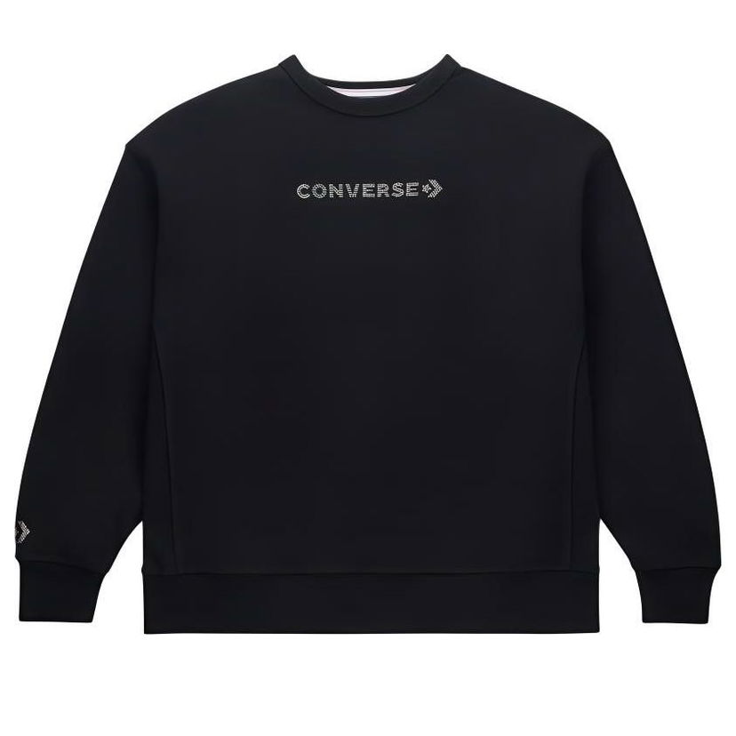 Пуловер Converse Gold Standard Crew Neck Sweatshirt Черно | 10027136-A01
