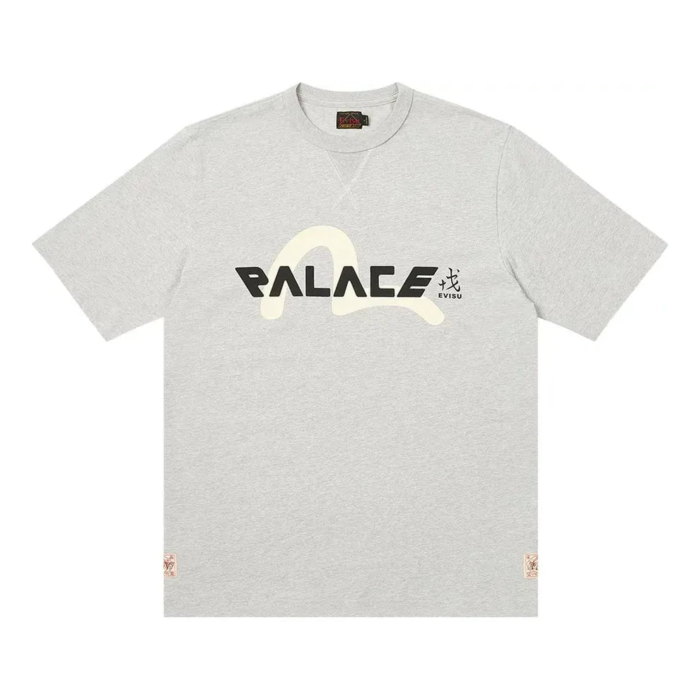 Тениска Palace Palace x Evisu Logo T-Shirt Сиво | 2ESPAM4TS1153XXCTGRYH, 0