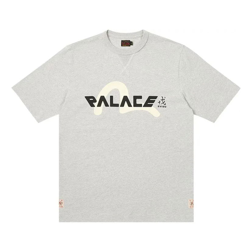 Тениска Palace Palace x Evisu Logo T-Shirt Сиво | 2ESPAM4TS1153XXCTGRYH