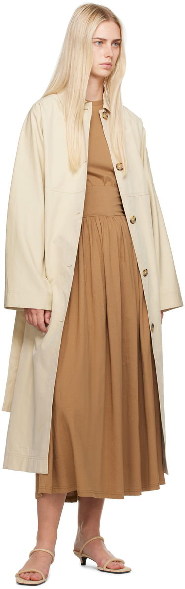 Тренчкот TOTEME Tumbled Trench Coat Бежово | 243-WRO0127-FB0197, 3