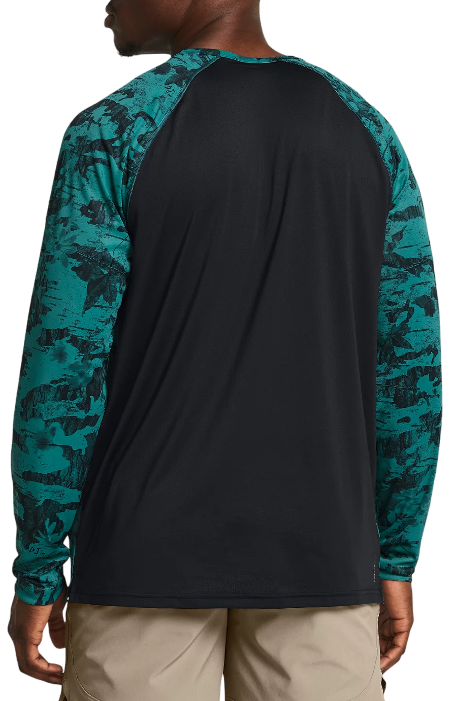 Тениска Under Armour Project Rock IsoChill Patterned Long Sleeve Training Shirt Тюркоазено | 1383218-449, 1