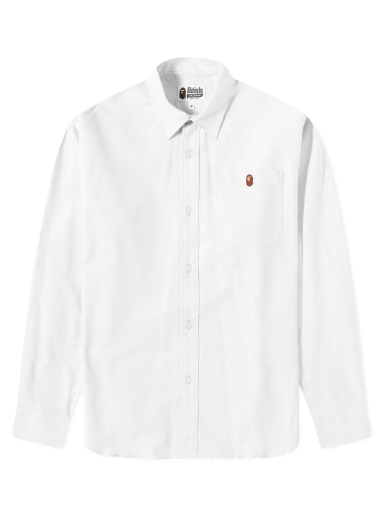 Риза BAPE Oxford Relaxed Fit Shirt White Бяло | 001SHJ301011M-WHT