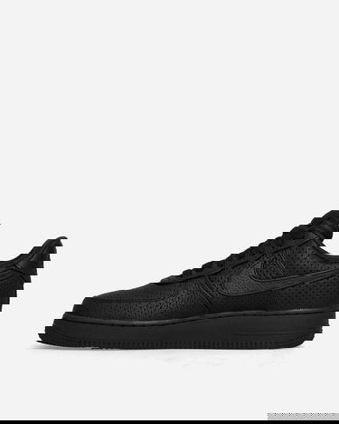 Кецове и обувки Nike Air Force 1 Low SP Triple Black Perforated Черно | HF8189-001, 3