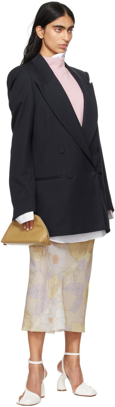 Яке Dries Van Noten Dries Van Noten Double-Breasted Wool Blazer Тъмно синьо | 242-010406-9146, 3