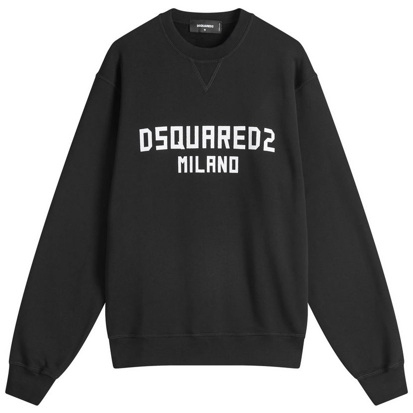 Суитчър DSQUARED2 Cool Fit Crew Sweat Черно | S74GU0869-D25015-962