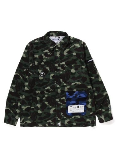 Яке BAPE Undefeated x Color Camo Flannel Jacket Зелено | 1I73-140-904