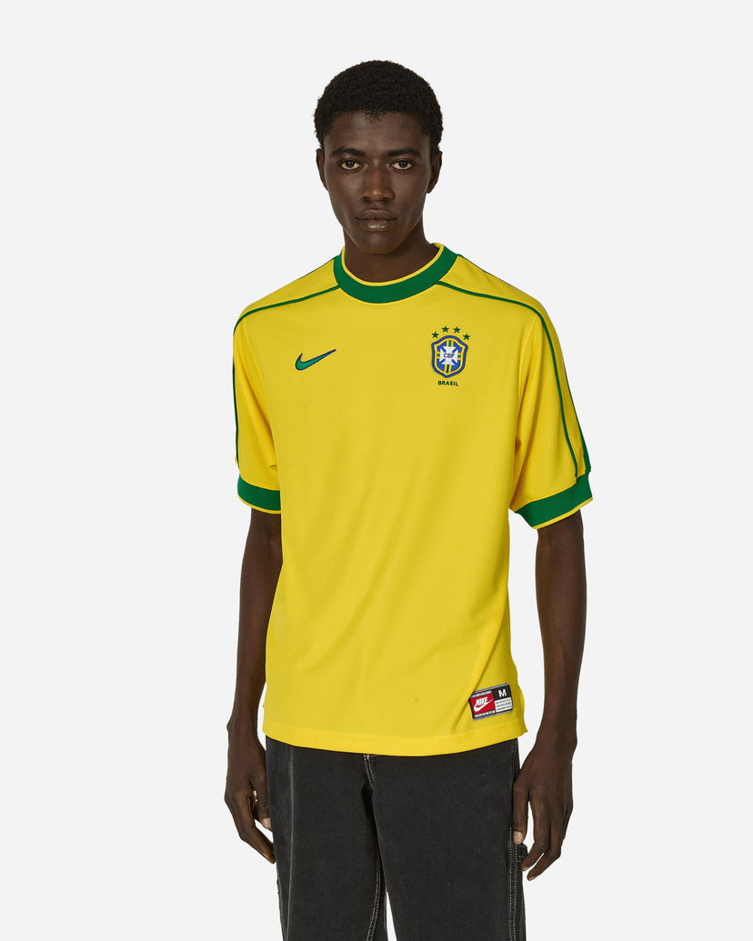 Фланелка Nike Brazil 1998 Reissue Football Replica Jersey Varsity Maize Жълто | FZ6682-741