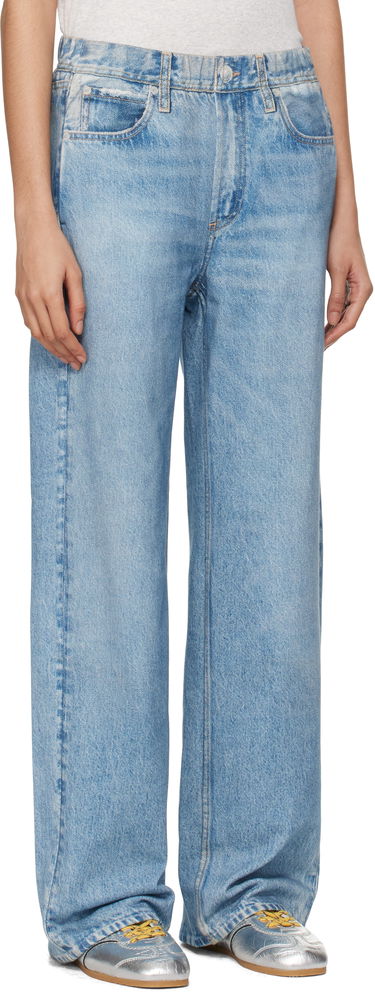 Дънки rag & bone Miramar Terry Wide-Leg Lounge Pants Синьо | WCW24F70028202, 1