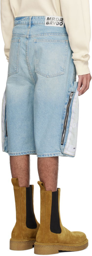 Къси панталони Who Decides War Who Decides War Side Embroidery Denim Shorts Синьо | 1121020008SS25, 2