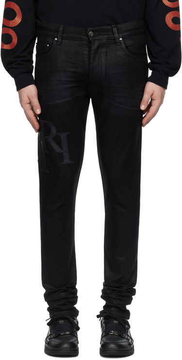 Дънки AMIRI Amiri Skinny Jeans With Staggered Logo Черно | AMDNSY1140, 0