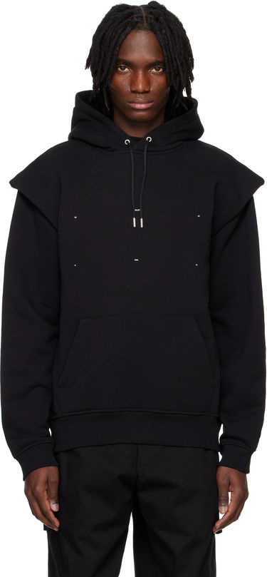 Суитчър HELIOT EMIL HELIOT EMIL Outline Logo Hoodie Черно | PRESS25_M_08_053_BLK01_CO, 0