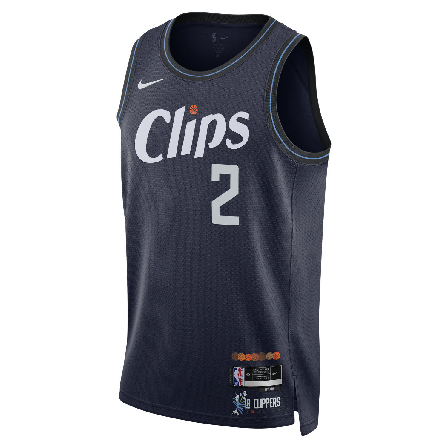 Фланелка Nike Dri-FIT NBA Swingman Kawhi Leonard LA Clippers City Edition 2023/24 Jersey Тъмно синьо | DX8505-420, 1