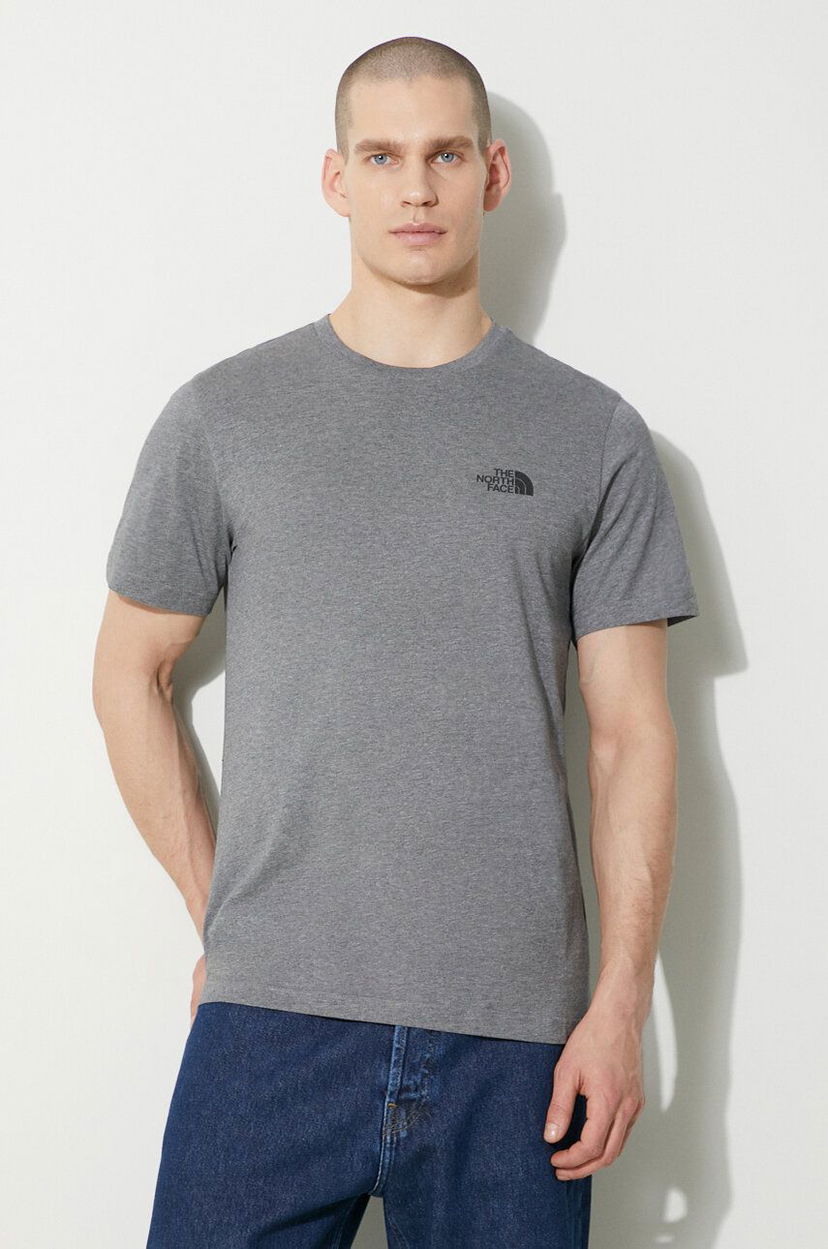 Тениска The North Face T-Shirt Simple Dome Сиво | NF0A87NGDYY1