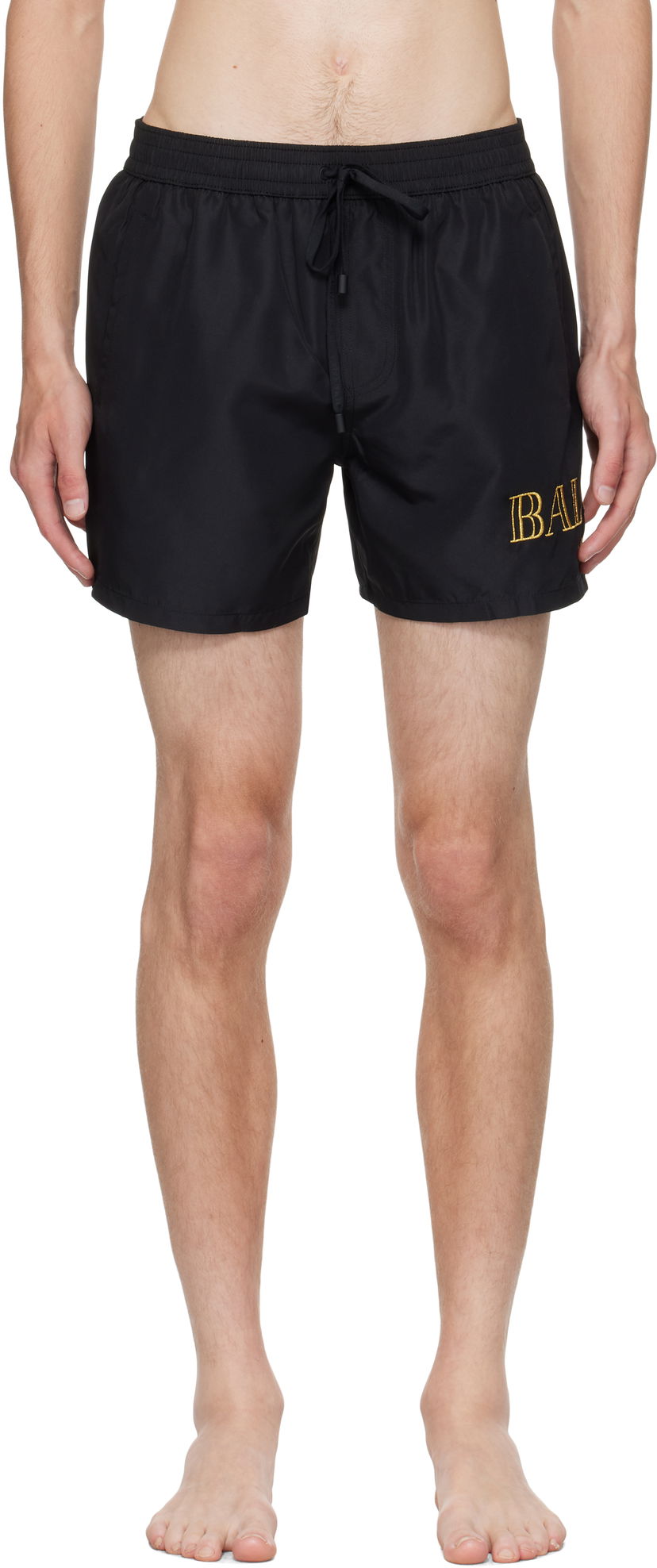 Бански Balmain Balmain Logo Swim Shorts Черно | BWB641590