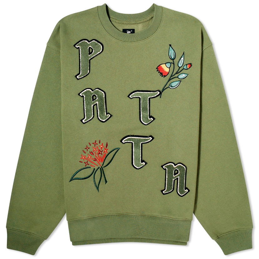 Суитчър Patta Flowers Sweatshirt Зелено | POC-SS24-315-0212-122