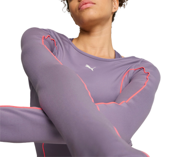 Съкратен топ Puma Puma CLOUDSPUN Long Sleeve Training Crop Top Лилаво | 525775-30, 3