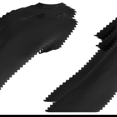 Тениска SKIMS 2 Pack Cotton Jersey T-Shirts Черно | SS-STT-7240W-SOOT, 0
