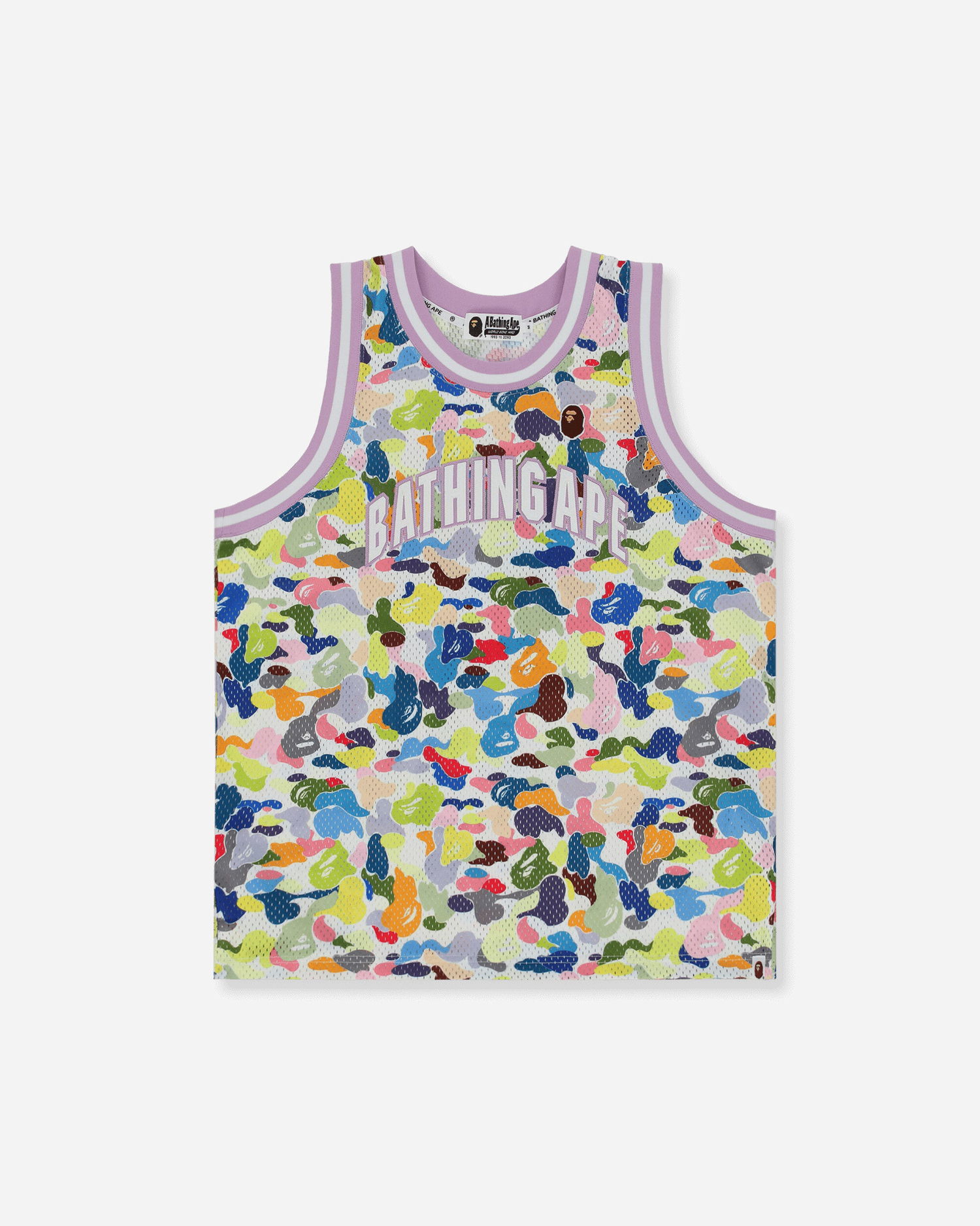 Потник BAPE Multi Camo Basketball Jersey Многоцветен | 1G80109004 WHITE, 1