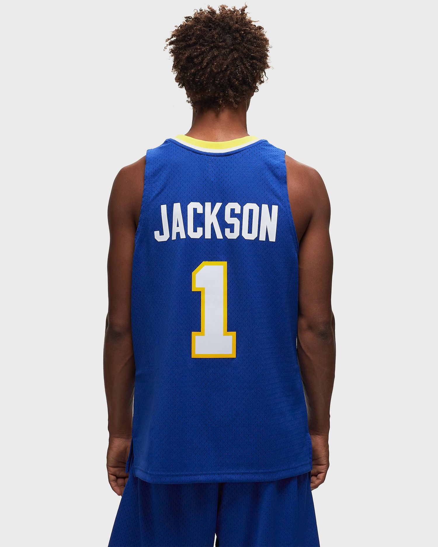 Фланелка Mitchell & Ness NBA SWINGMAN JERSEY INDIANA PACERS HWC 2004-05 STEPHEN JACKSON #1 Синьо | SMJY6145-IPA04SJAROYA, 1