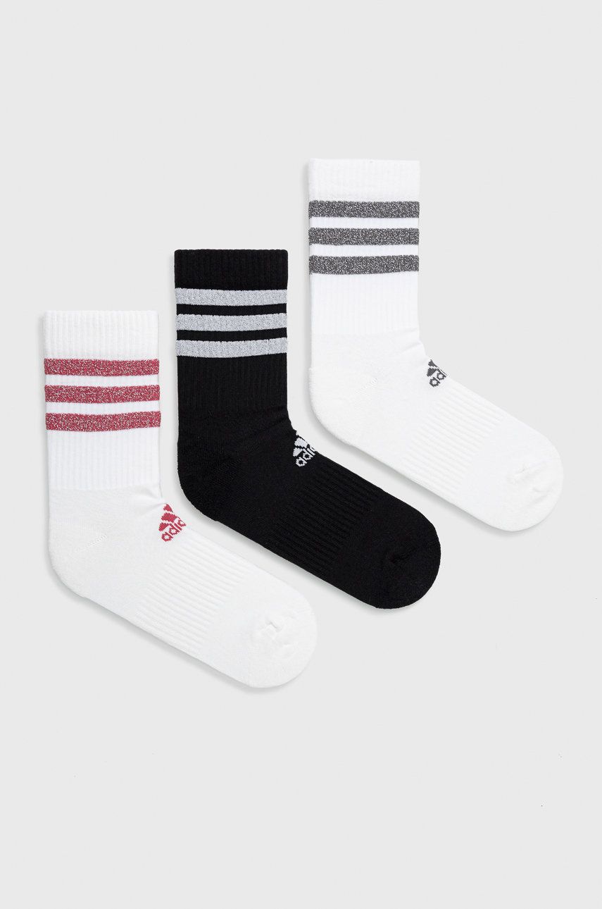 Чорапи adidas Performance Glitter Stripe Ankle Socks 3-Pack Многоцветен | GH7542, 0