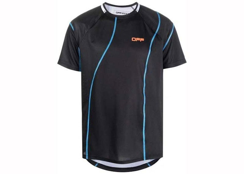 Тениска Off-White Active Logo Mesh T-Shirt Black Черно | OMVA022121FAB0011020