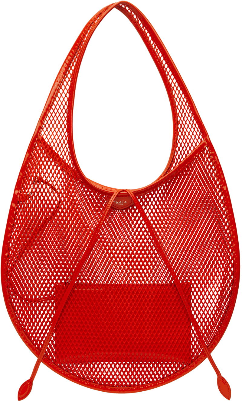 Голяма пазарска чанта Alaïa One Piece Medium Shoulder Bag Червено | AA1S02726CA266, 0