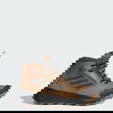 Кецове и обувки adidas Performance Terrex Winter Leather Mid Cut Hiking Boots Кафяво | JR5297, 0