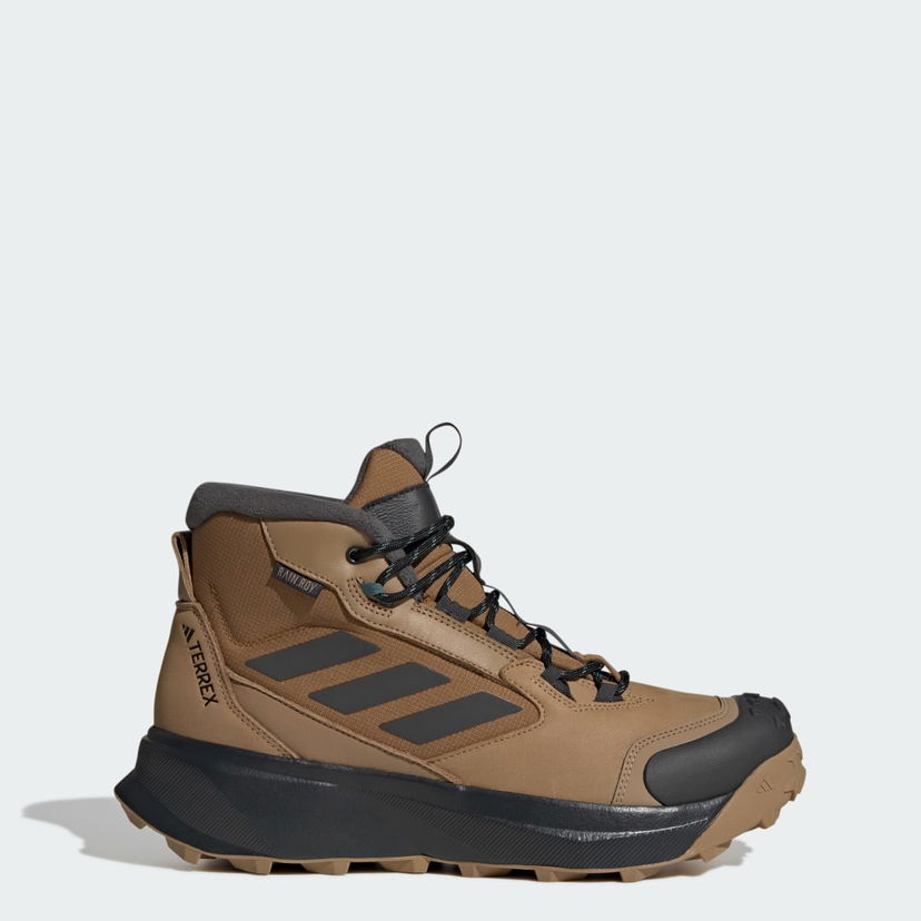 Кецове и обувки adidas Performance Terrex Winter Leather Mid Cut Hiking Boots Кафяво | JR5297