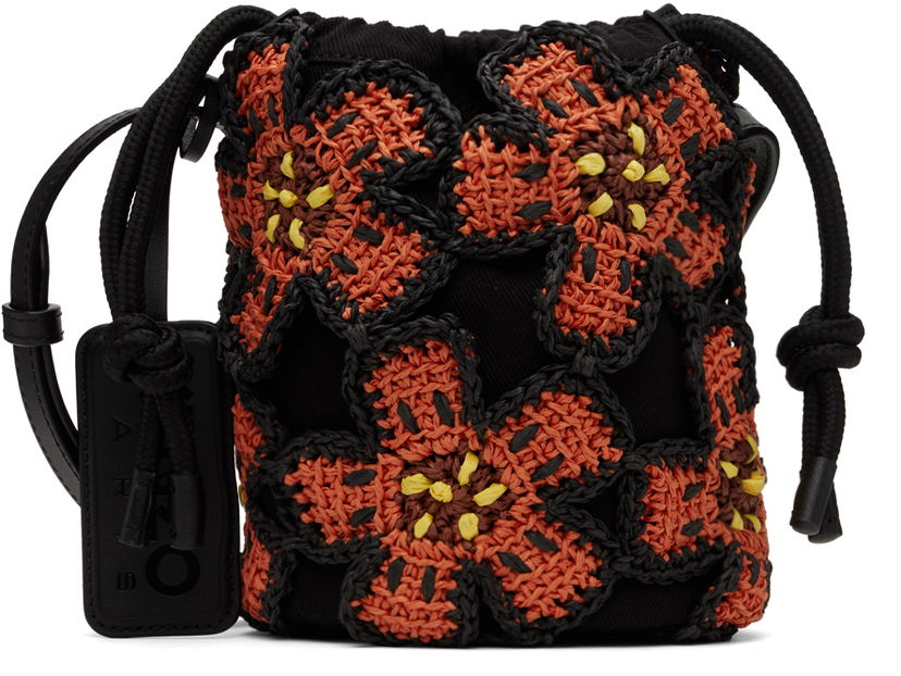 Дамска чанта KENZO Paris Boke Flower Crochet Bag Оранжево
 | FE52SA504F04