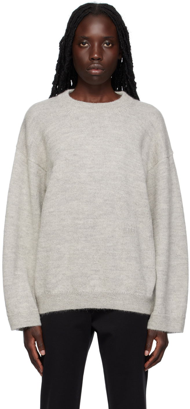 Пуловер TOTEME TOTEME Crewneck Sweater Сиво | 233-5571-344, 0