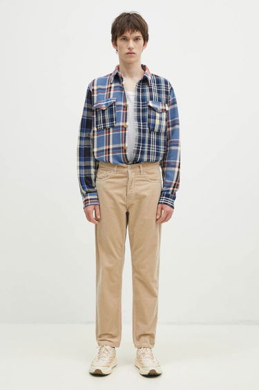 Риза Human Made Crazy Check Relaxed Longsleeve Shirt Синьо | HM28SH014, 4