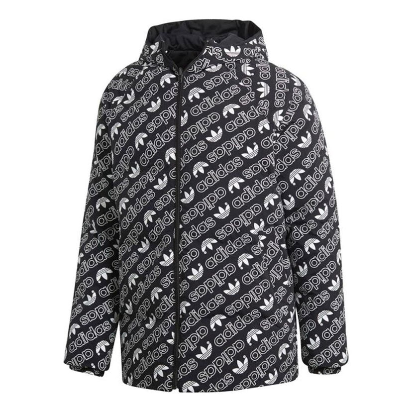 Ветровка adidas Originals Originals Monogram Reversible Hooded Jacket Черно | DP8561