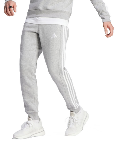 Спортни панталони adidas Originals Essentials Fleece 3-Stripes Tapered Cuff Pants Сиво | IJ6494