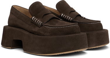 Кецове и обувки JW Anderson JW Anderson Suede Platform Loafers Кафяво | FW0169-LA0240, 3